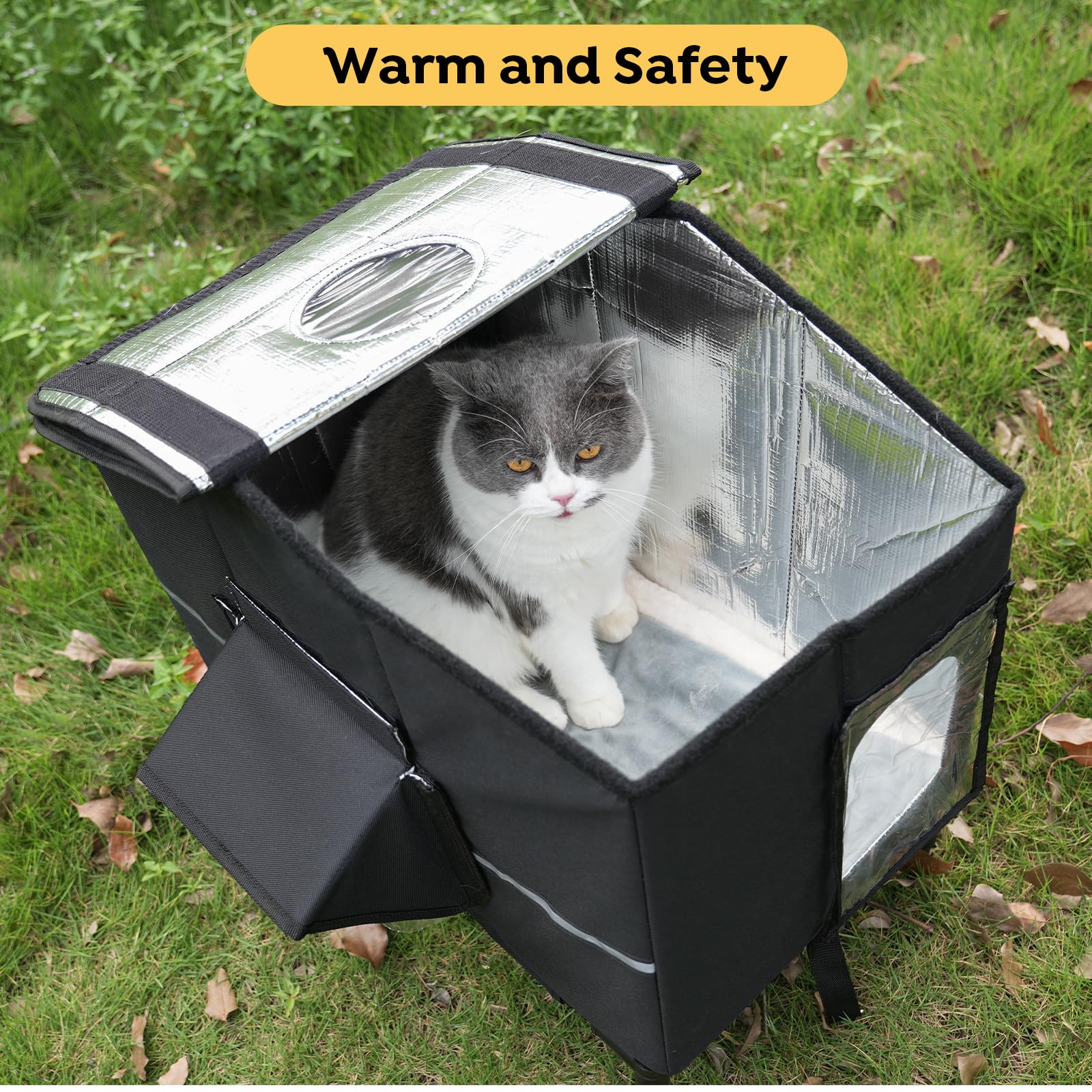 Veehoo Observation window lets you monitor cats without disturbing them.