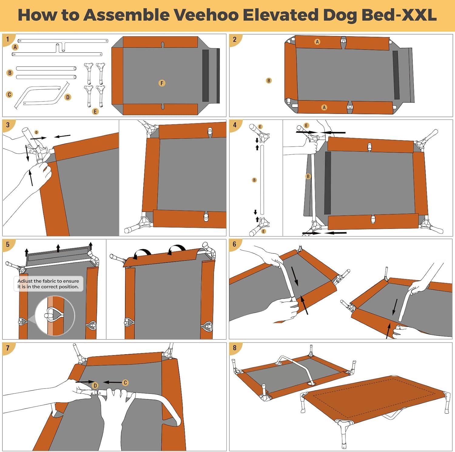Veehoo stays in place with durable non-slip feet on various surfaces.