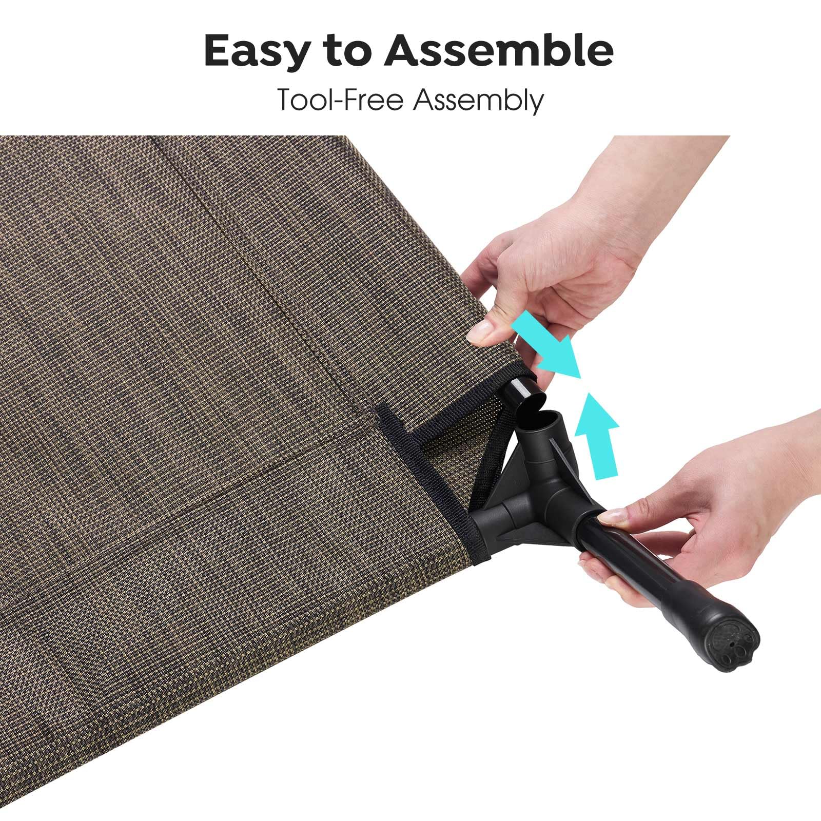Veehoo durable Telsin fabric close-up shows scratch and tear resistance for outdoor adventures