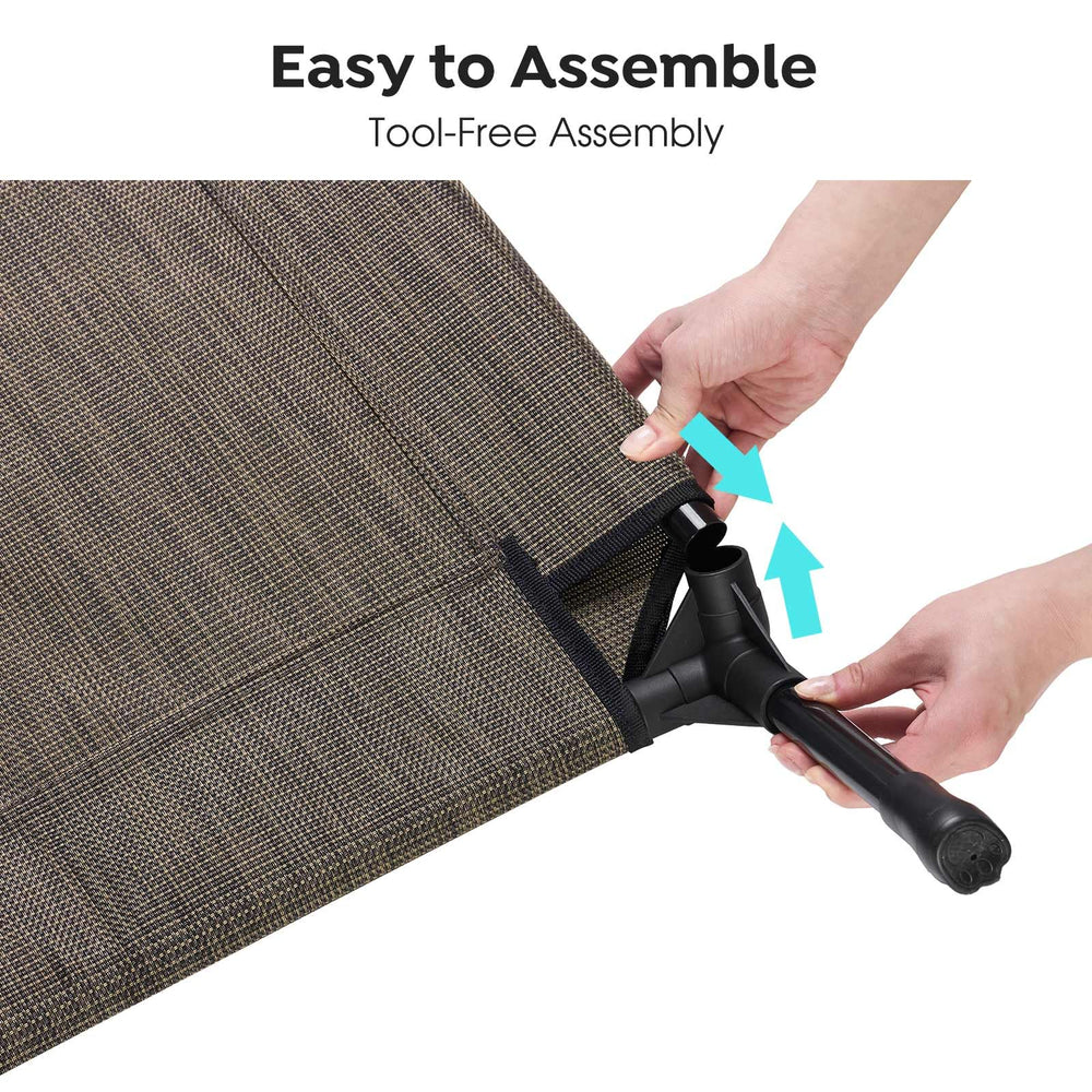 Veehoo durable Telsin fabric close-up shows scratch and tear resistance for outdoor adventures