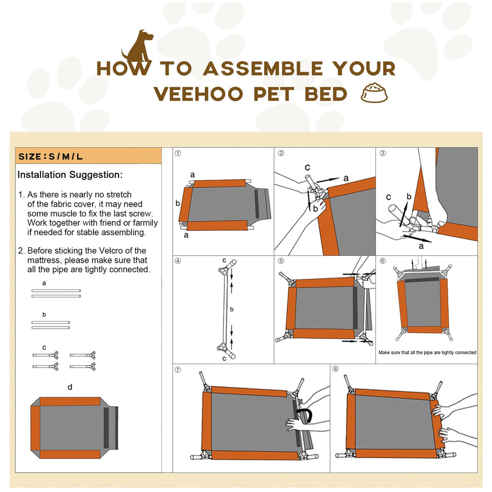 Veehoo easy-assembly design with plug-in components makes setup quick for indoor or outdoor use