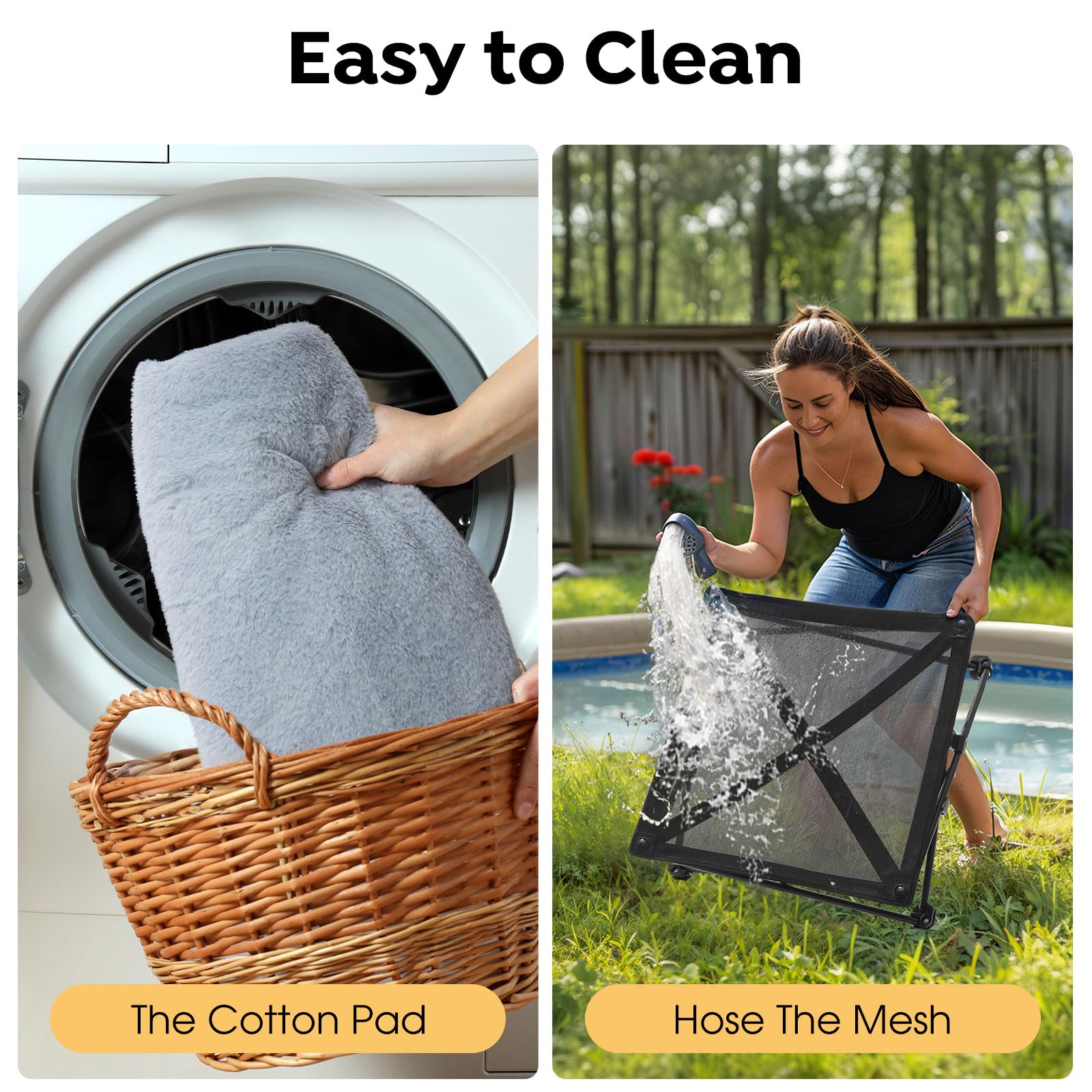 Veehoo packable camping pet bed fits in a travel bag