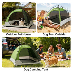 Veehoo breathable mesh panels promote airflow and cooling inside the tent.