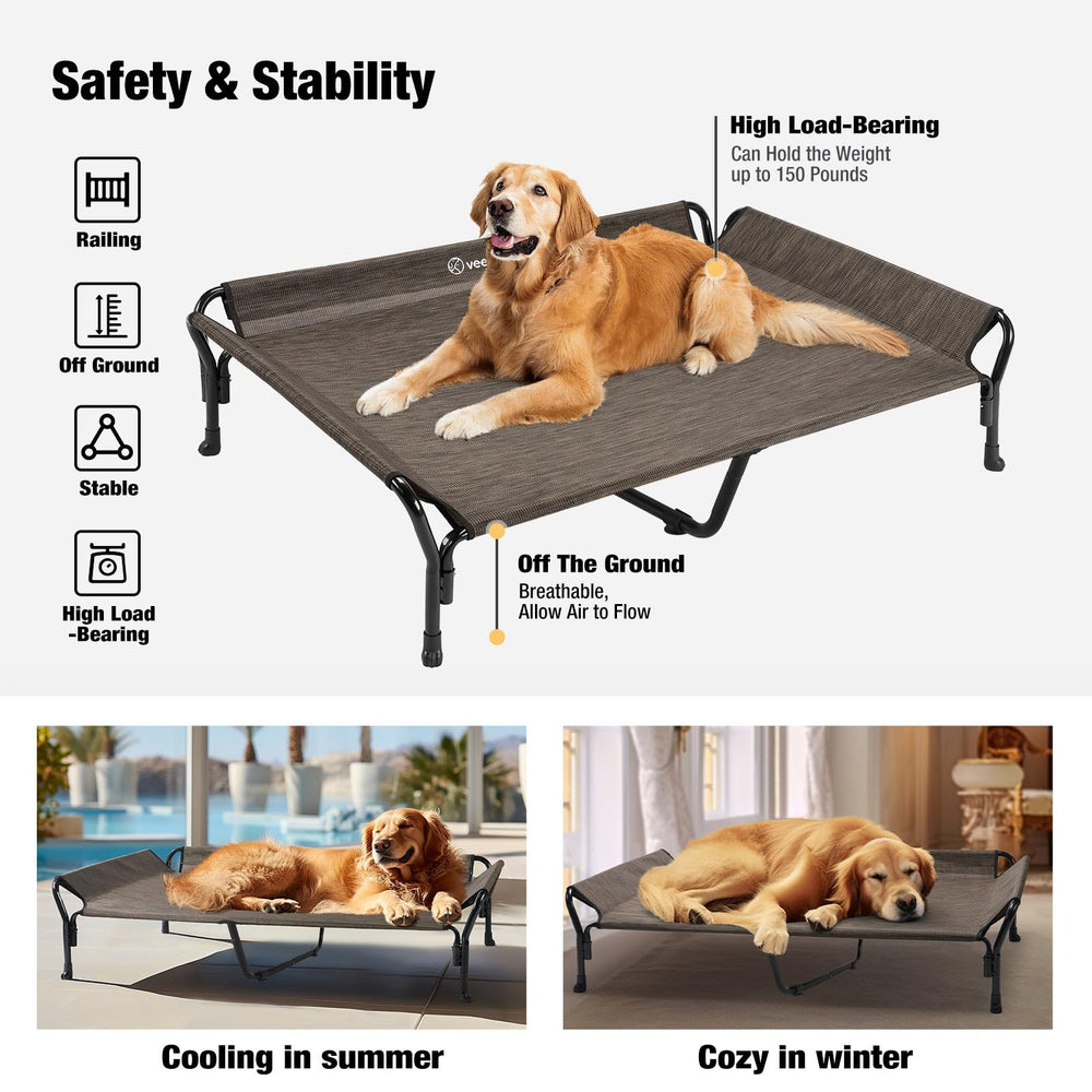 Veehoo powder-coated steel frame delivers durable, long-lasting stability.