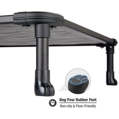 Veehoo rustless aluminum frame highlights robust support for outdoor or indoor use.