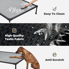 Veehoo Textilene fabric dog bed with chewproof edges ensures long lasting durability
