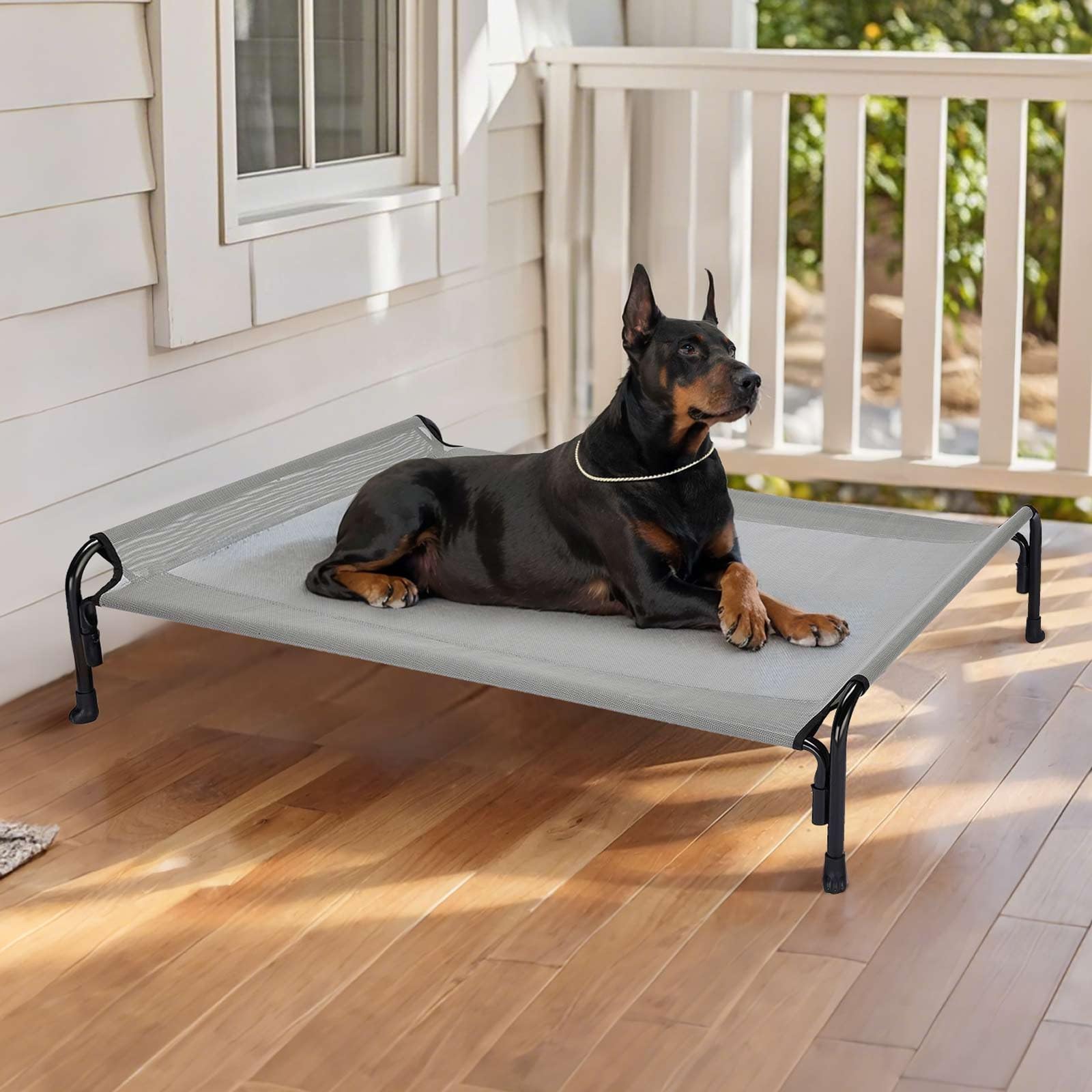 Veehoo XL bed supports dogs up to 130 pounds for extra-large breeds