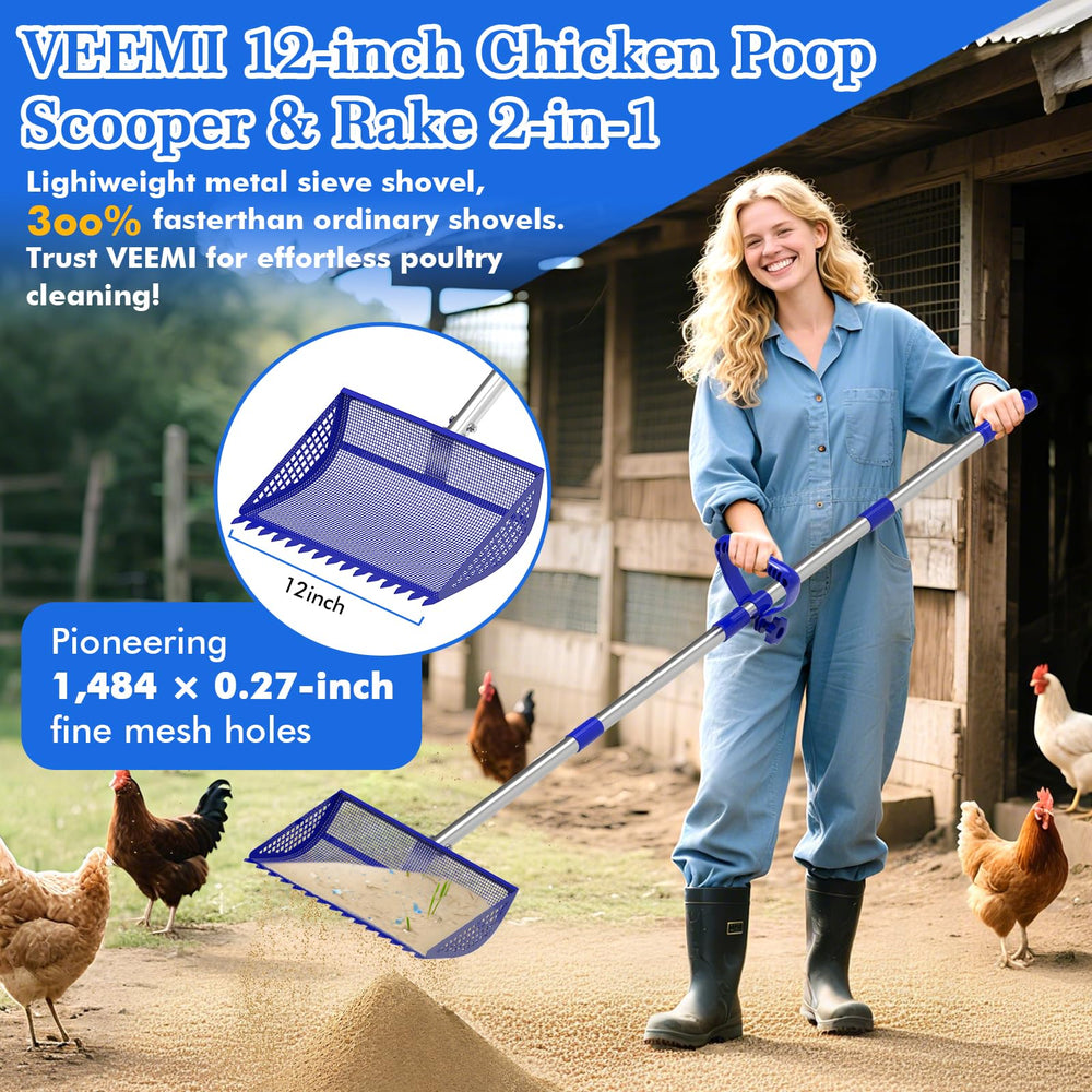 VEEMI adjustable-handle 35–65in blue demonstrates tall-user friendly length.