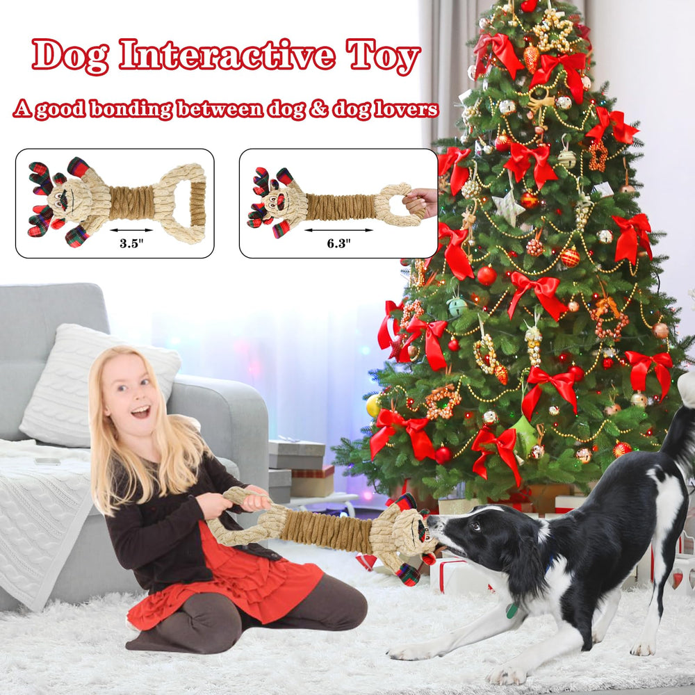 Vehomy squeaker and crinkle dog toy that captures a dog's attention.