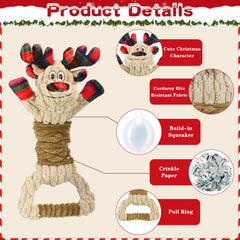 Vehomy tug of war dog toy with a handle for shared play between dog and owner.