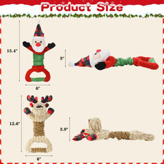 Vehomy elk dog toy with squeaker for tug-of-war and fetch