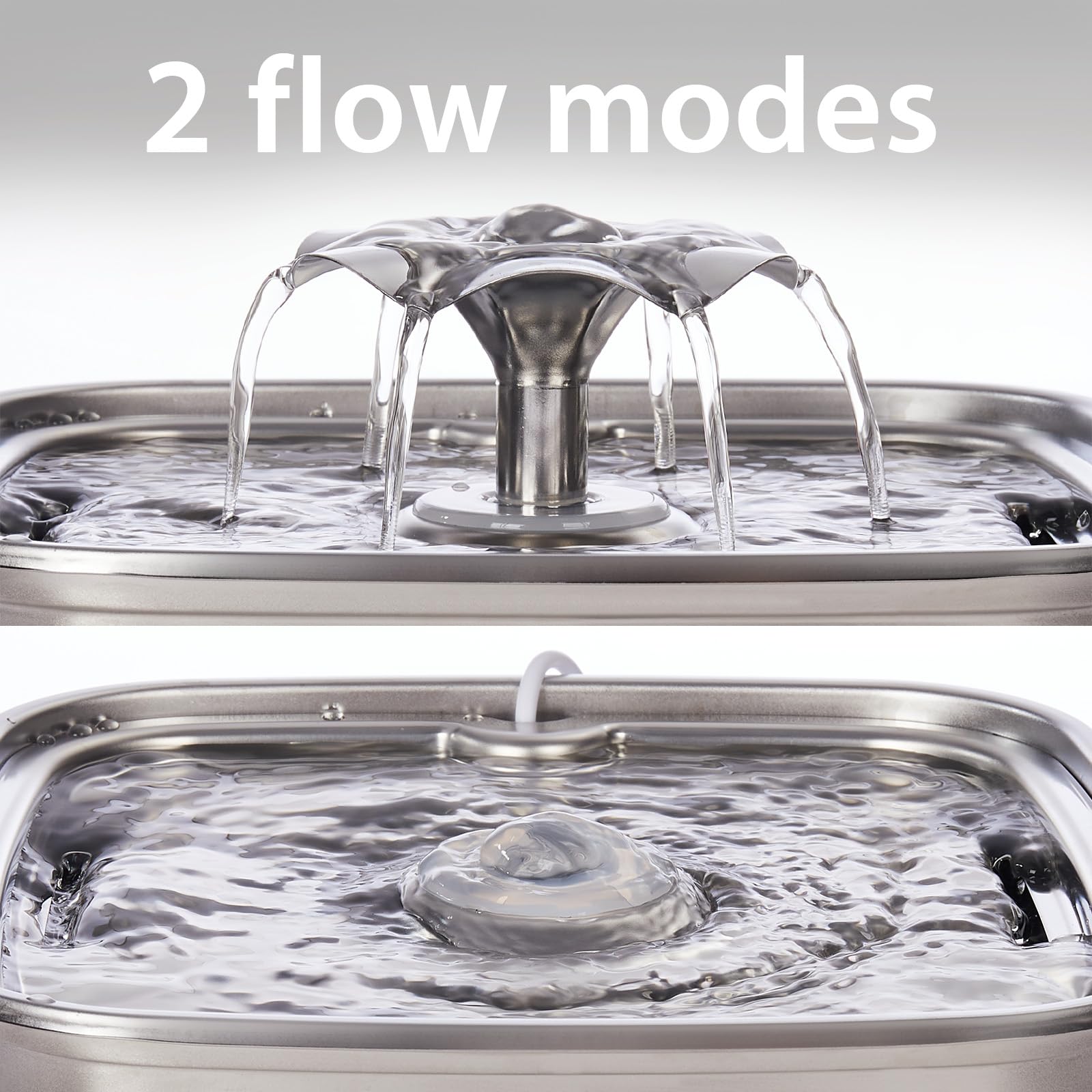 Veken cat water fountain 108oz capacity reduces refills for homes with multiple pets