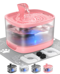 Veken cat water fountain full view with detachable tank for easy maintenance
