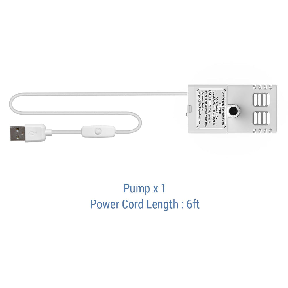 Conector USB y luces LED de la bomba Veken para un uso sencillo