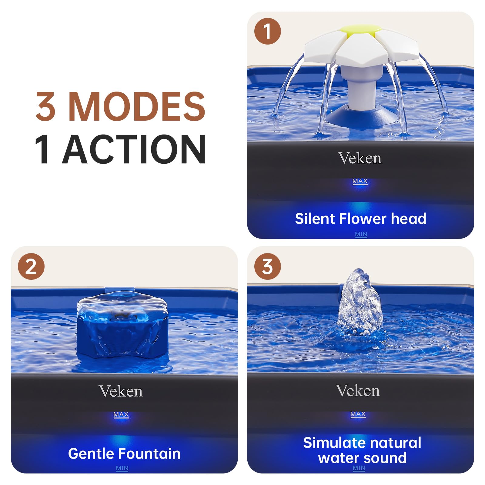 Veken easy-clean design enables quick assembly and maintenance for busy owners.