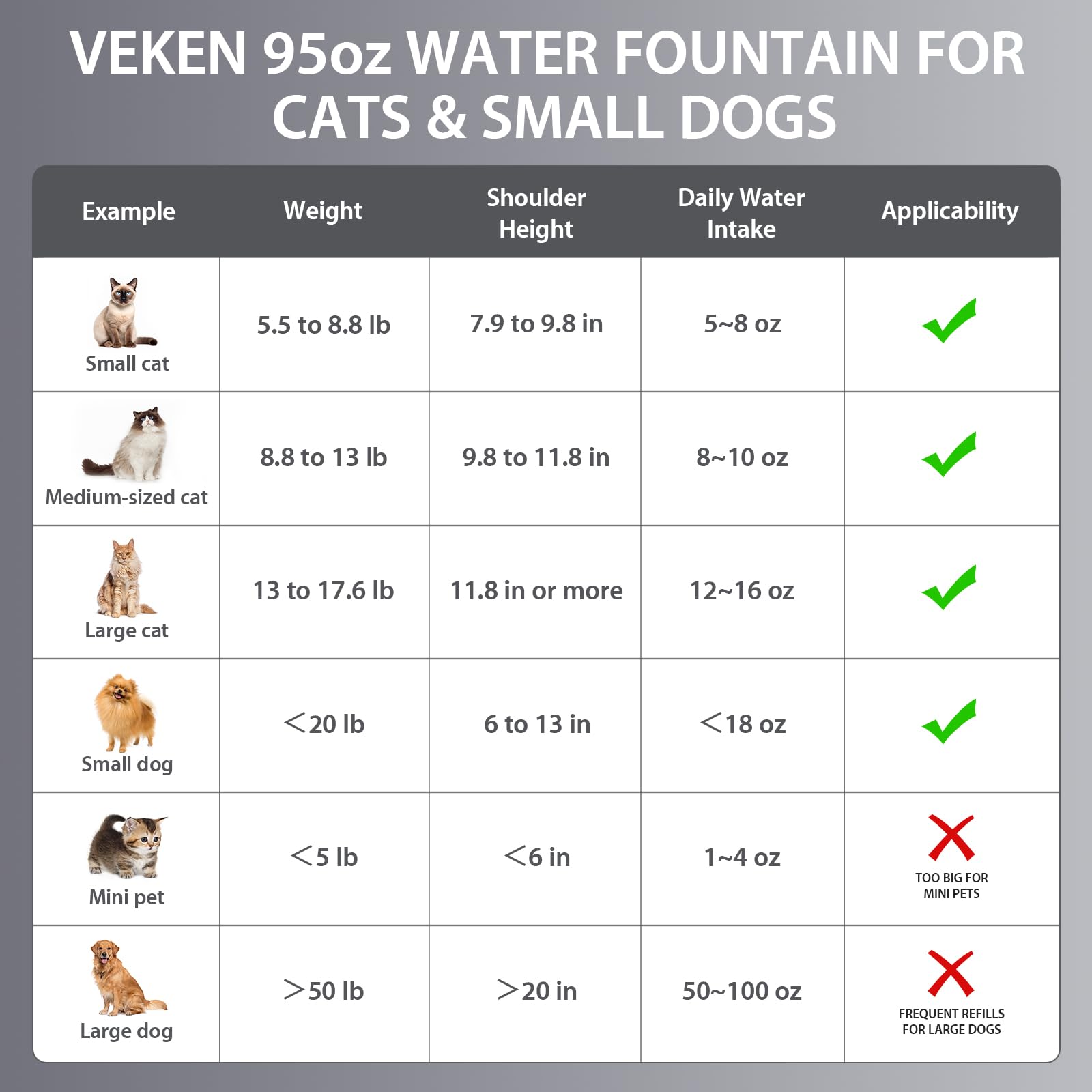 Veken fountain with cat and dog hydration scene.
