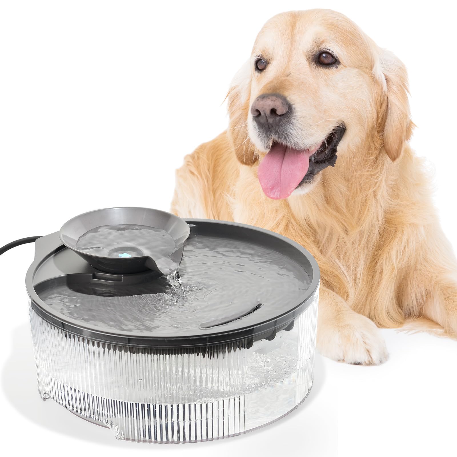 Vekonn dog fountain in use — supports hydrated pets with fresh water.