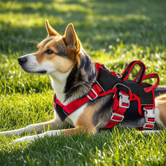 Velbano Escape Proof Harness reflective strips improve visibility during low light walks