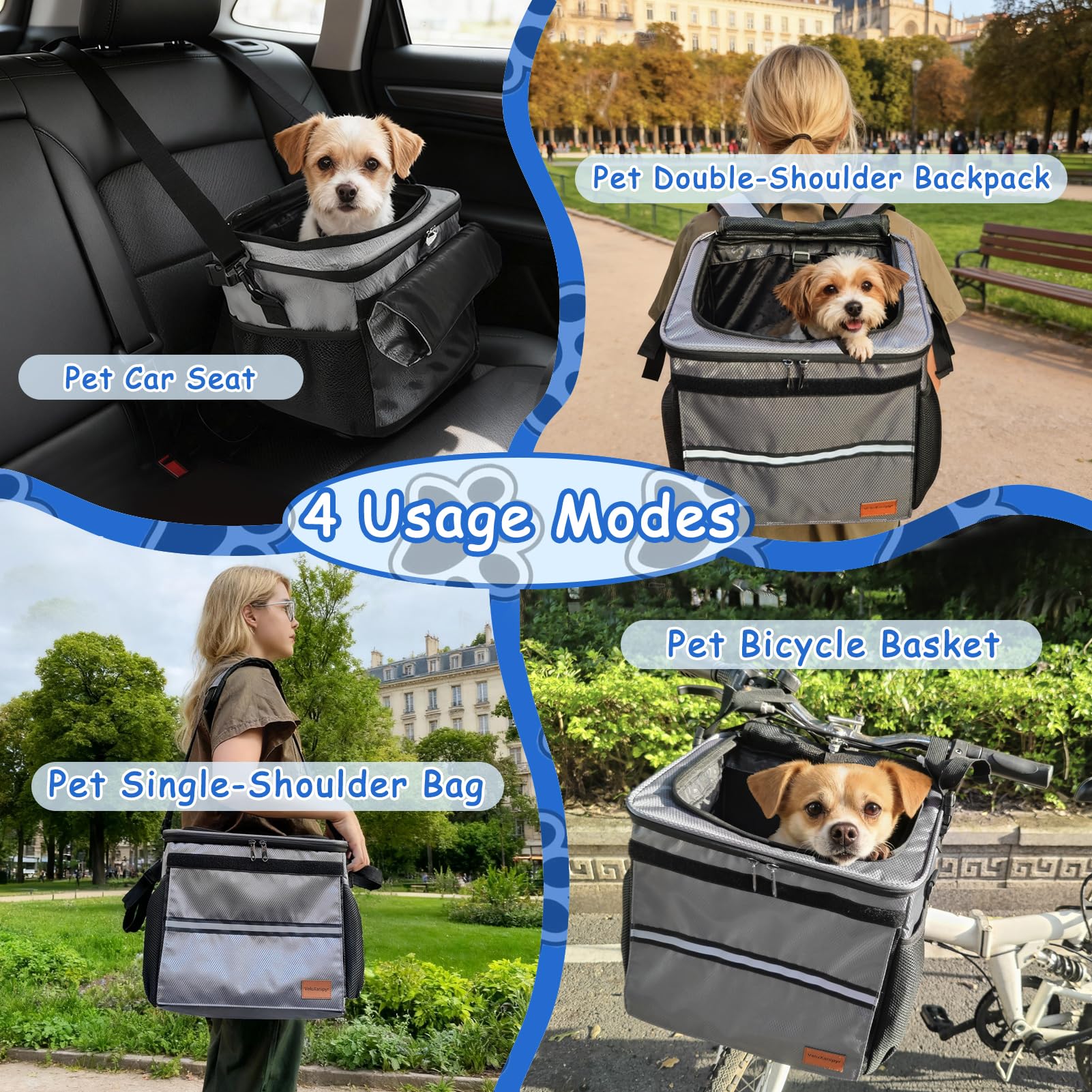 VeluXanipyr cat backpack carrier side view demonstrates hands-free travel with comfort.