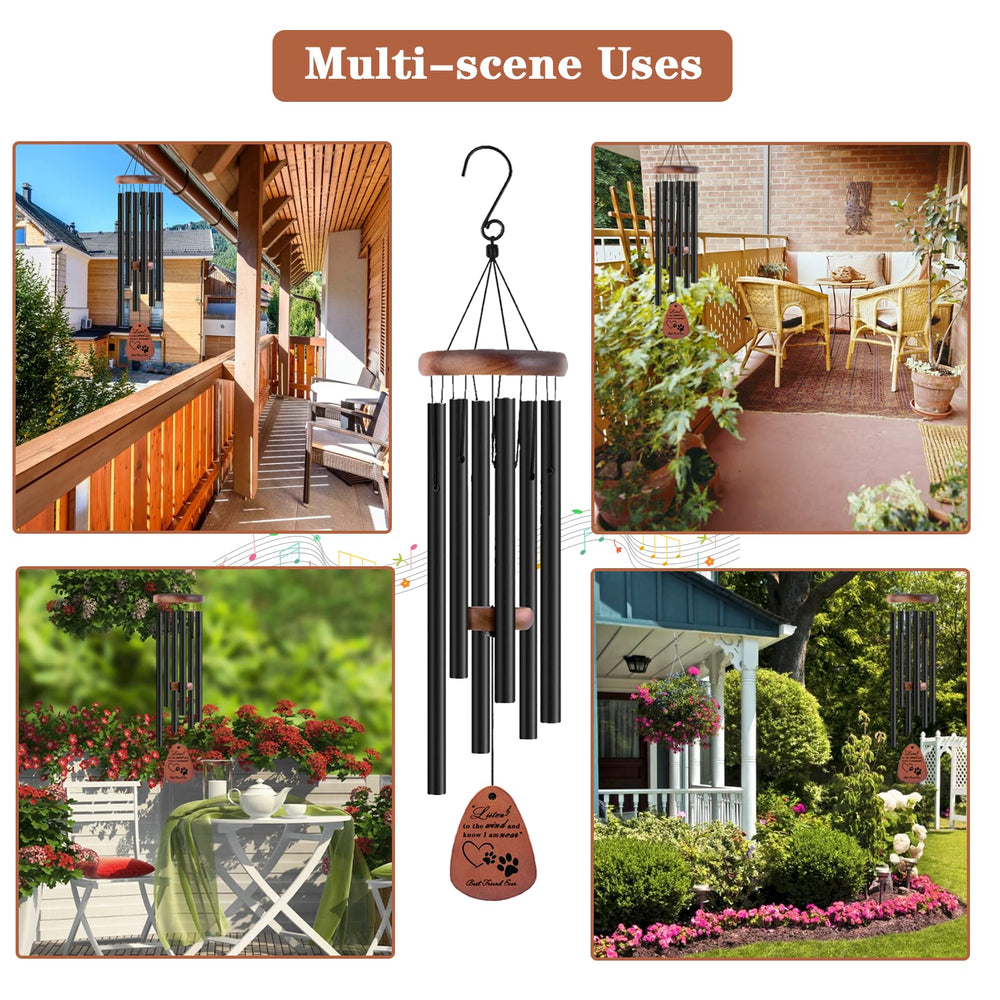 VENBEEL porch wind chime display for outdoor memorial