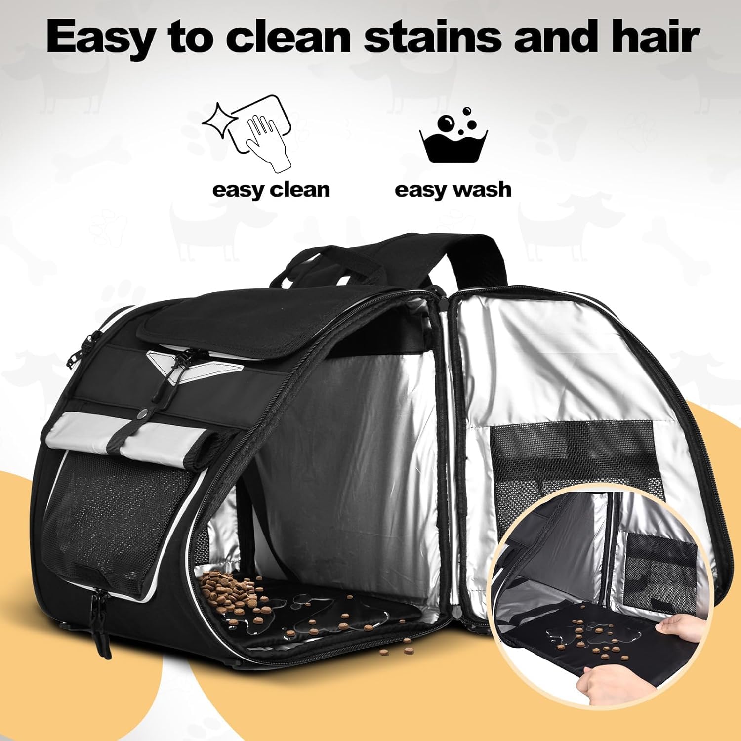 VENFOREST safety strap demonstrates secure attachment for safe pet travel.