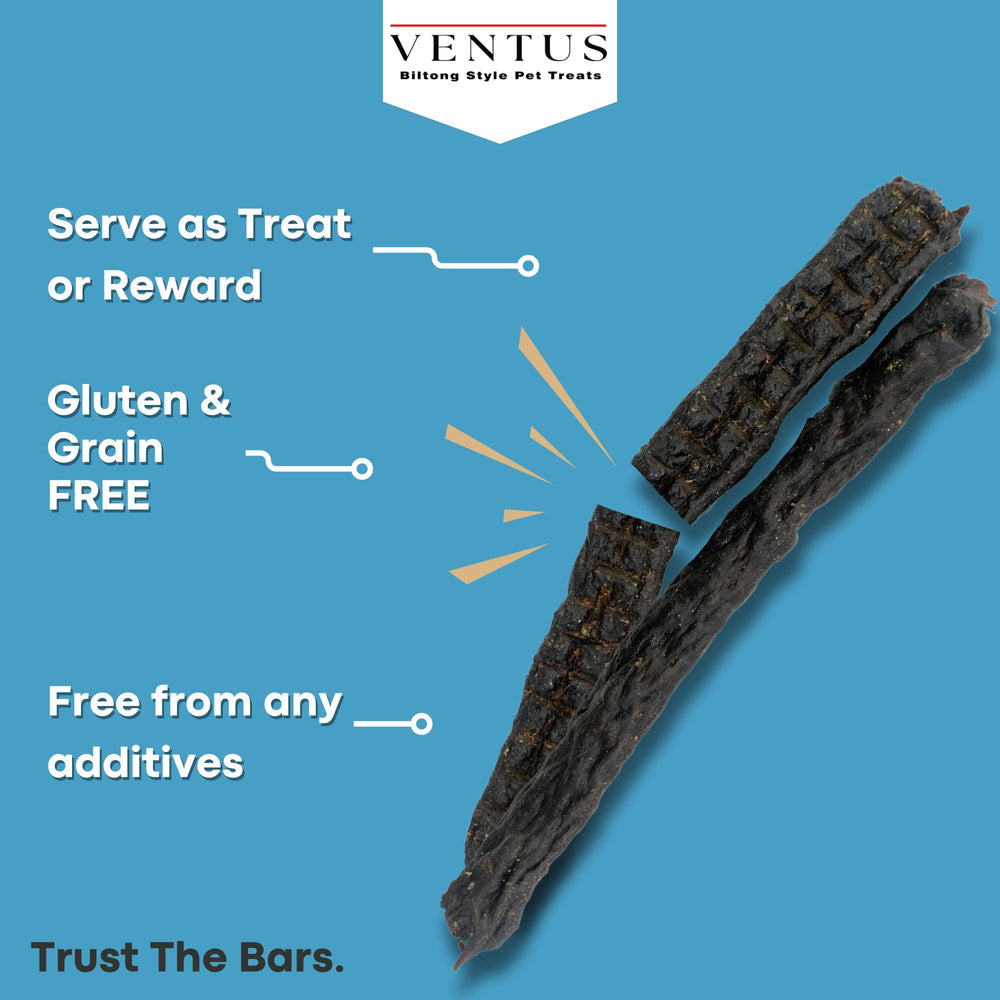 VENTUS Jerky Crunch Stix puppy-training-treat motivating puppy behavior
