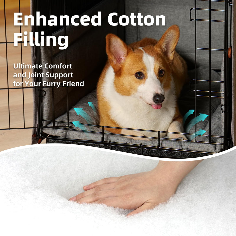 VERABE Calming 3-Piece Crate Cover Set waterproof cover protects against spills while keeping the crate tidy.