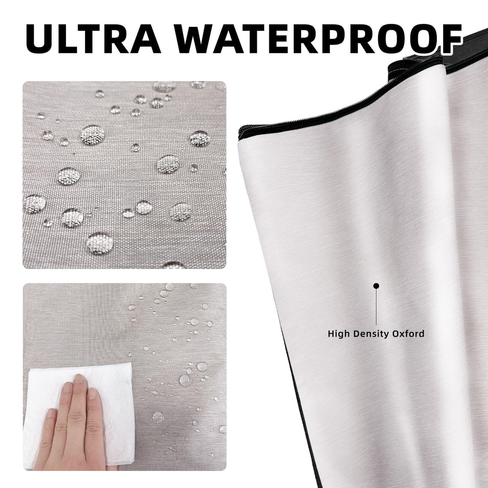 VERABE machine-washable crate cover with storage bag simplifies cleanup and travel prep