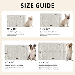 VERABE Fluffy Reversible Dog Bed Mat double-sided design provides flexible comfort across seasons.