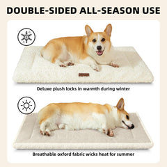 VERABE Fluffy Reversible Dog Bed Mat machine-washable for quick, easy cleanups.