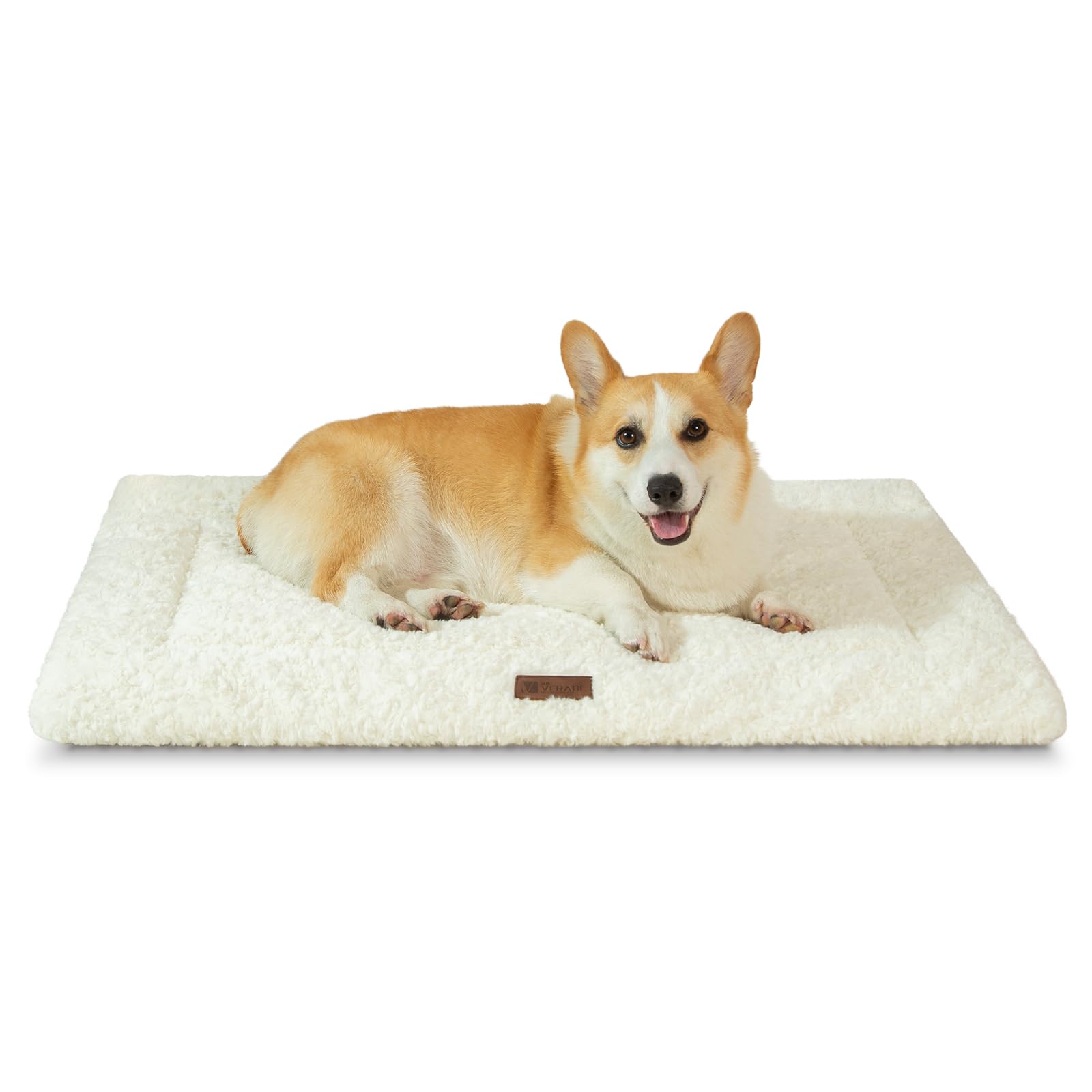 VERABE Fluffy Reversible Dog Bed Mat plush surface for cozy lounging and joint support.