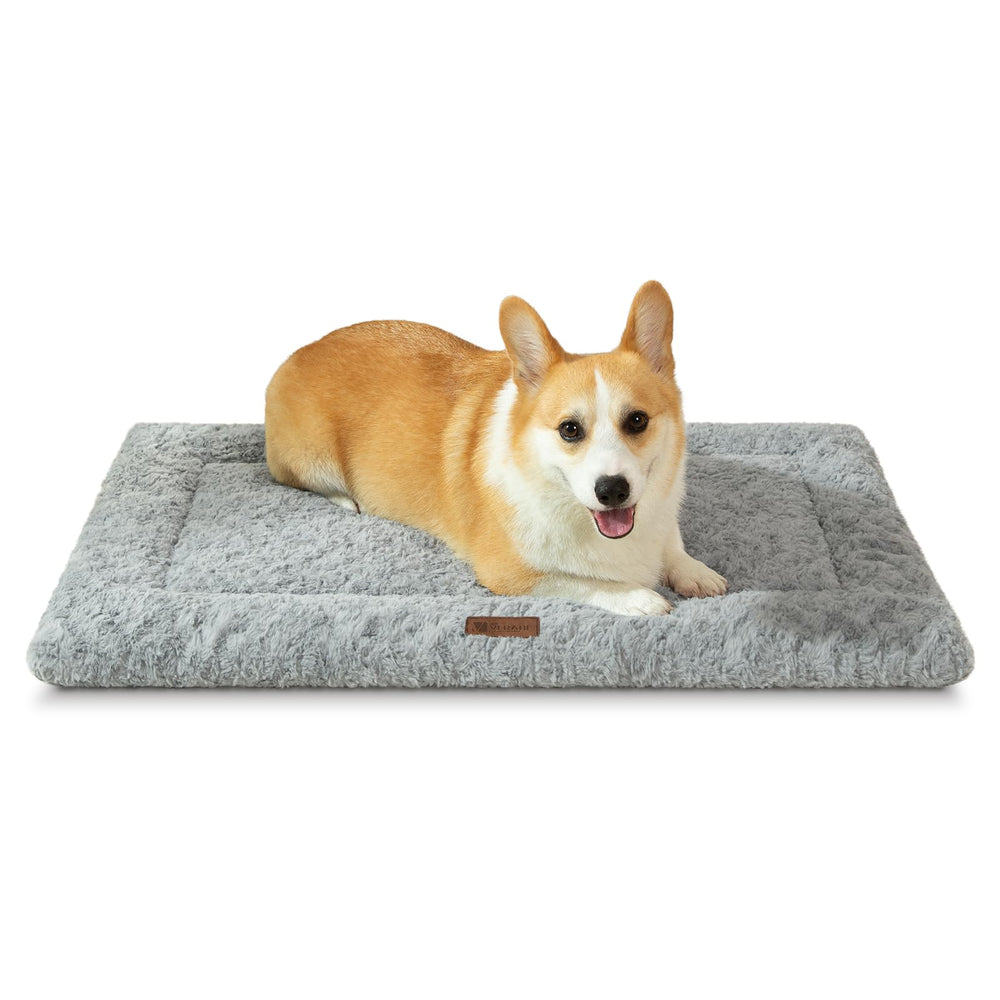 VERABE reversible dog bed mat folded for travel and storage benefits.