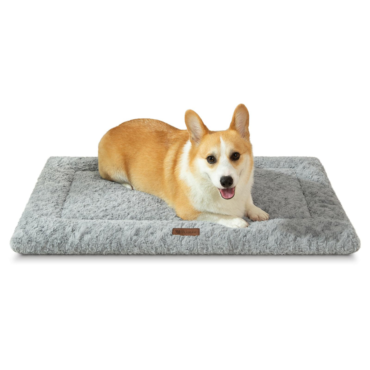 VERABE reversible dog bed mat folded for travel and storage benefits.