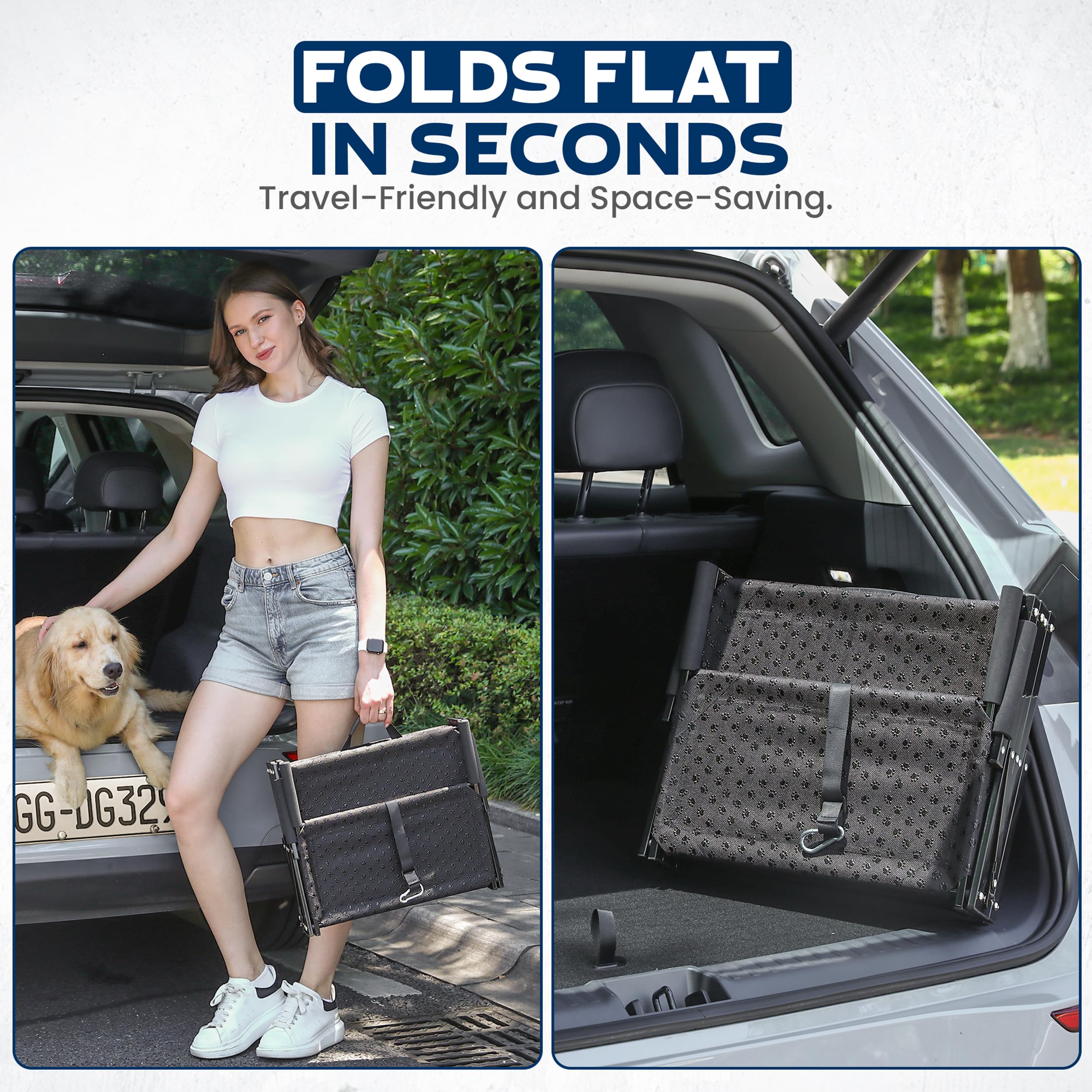 VERALUX tailgate-entry design fits SUVs and wide rear openings for versatile use.