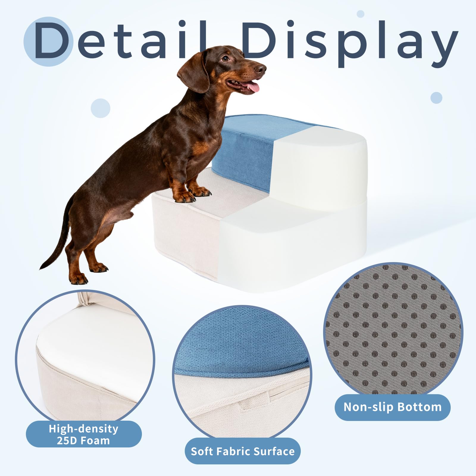 VERASCOT dog stairs foldable storage 05 saves space when not in use
