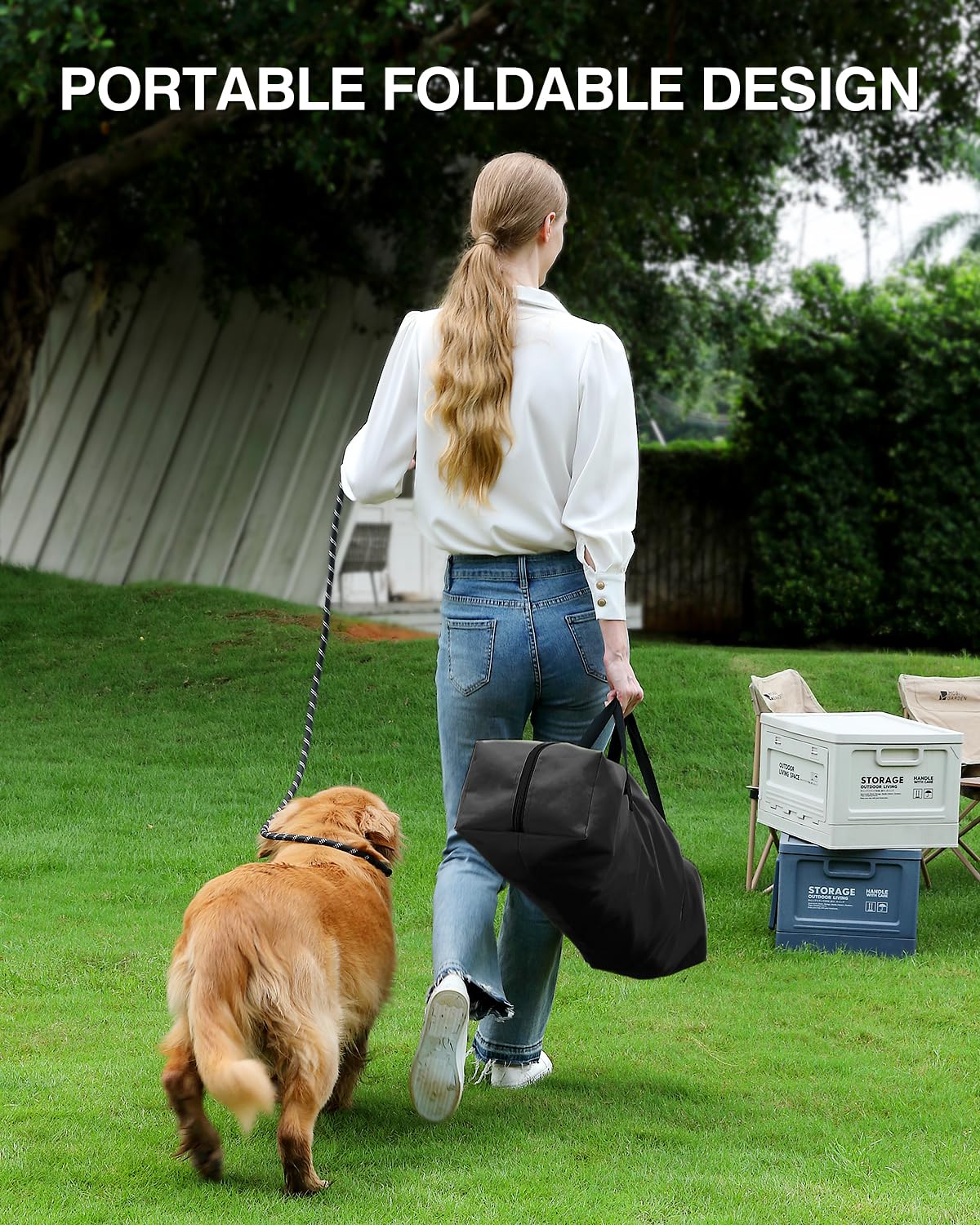 Veraste four-door foldable dog crate ideal for indoor and outdoor use