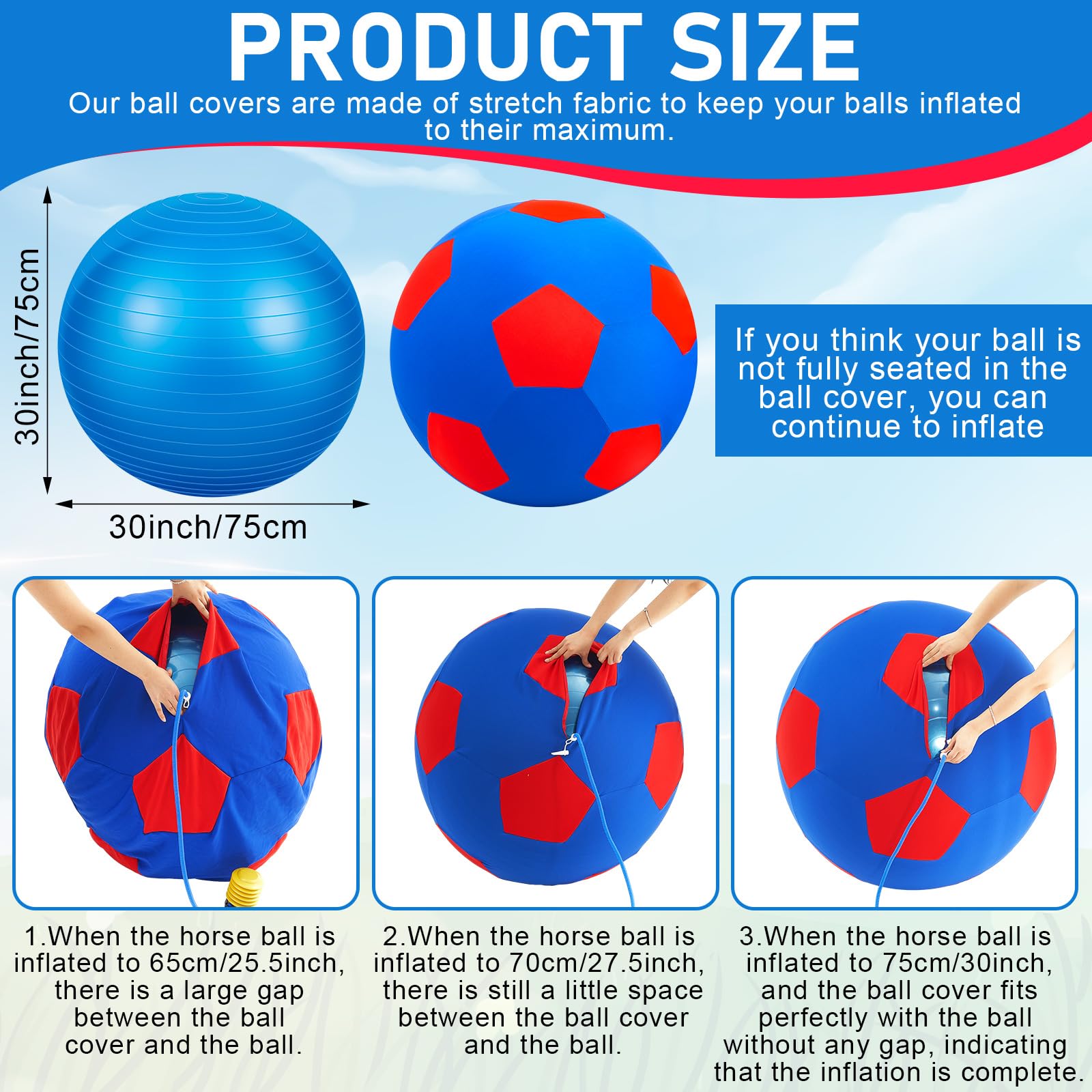 VercanMonth ball cover for horses providing safe containment during play.