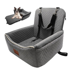 VERGODPRO Dog Car Seat Bed anti-slip base keeps car seat stable for safer rides.