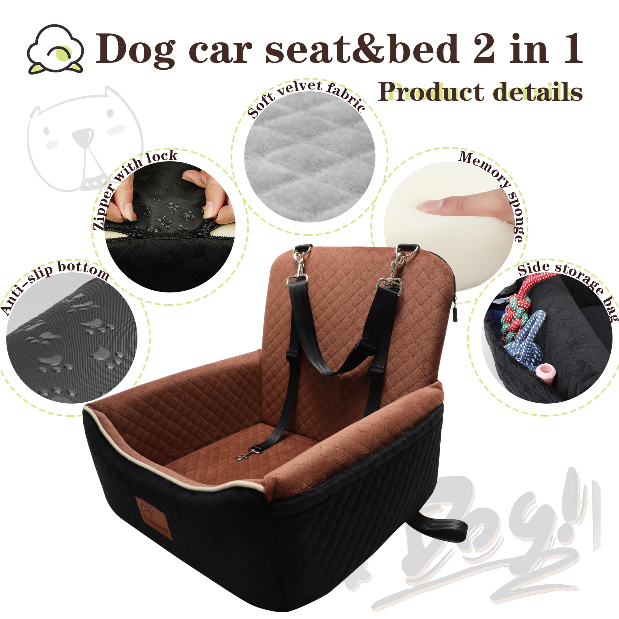 VERGODPRO soft velvet fabric interior provides a cozy pet-friendly feel