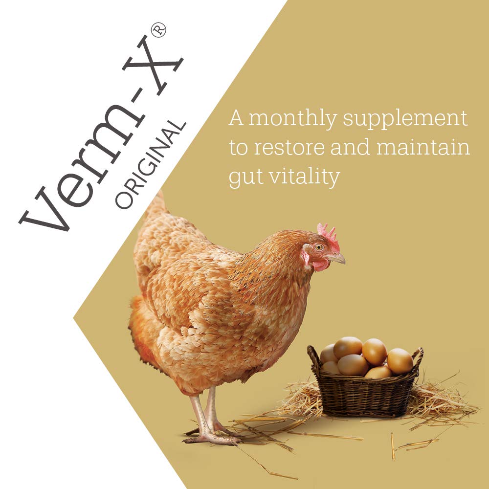 Verm-X feed bread mix shows flexible application for keeping birds comfortable.