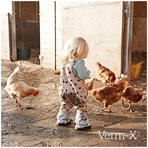 Verm-X monthly protection plan indicates continuous natural care for flocks.