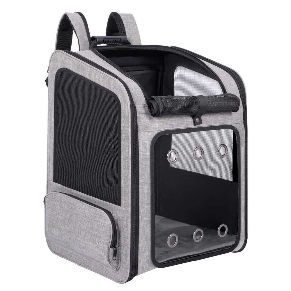 VERSMELO extra-large pet carrier backpack offers generous space for large pets on travels.