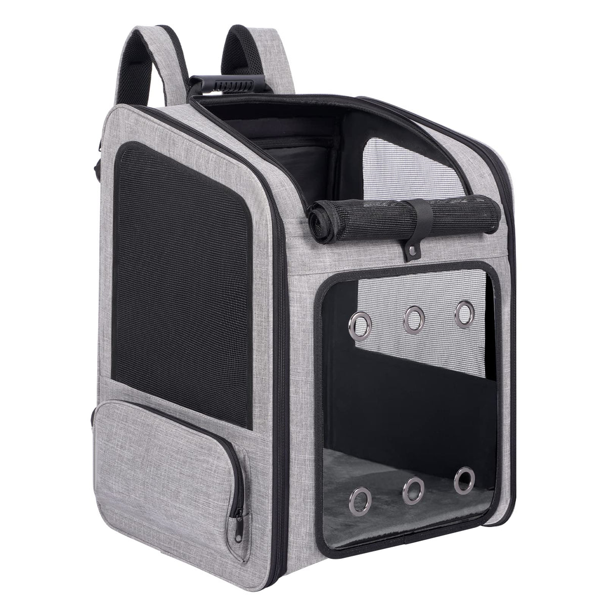 VERSMELO extra-large pet carrier backpack offers generous space for large pets on travels.