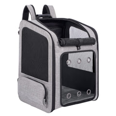 VERSMELO extra-large pet carrier backpack offers generous space for large pets on travels.