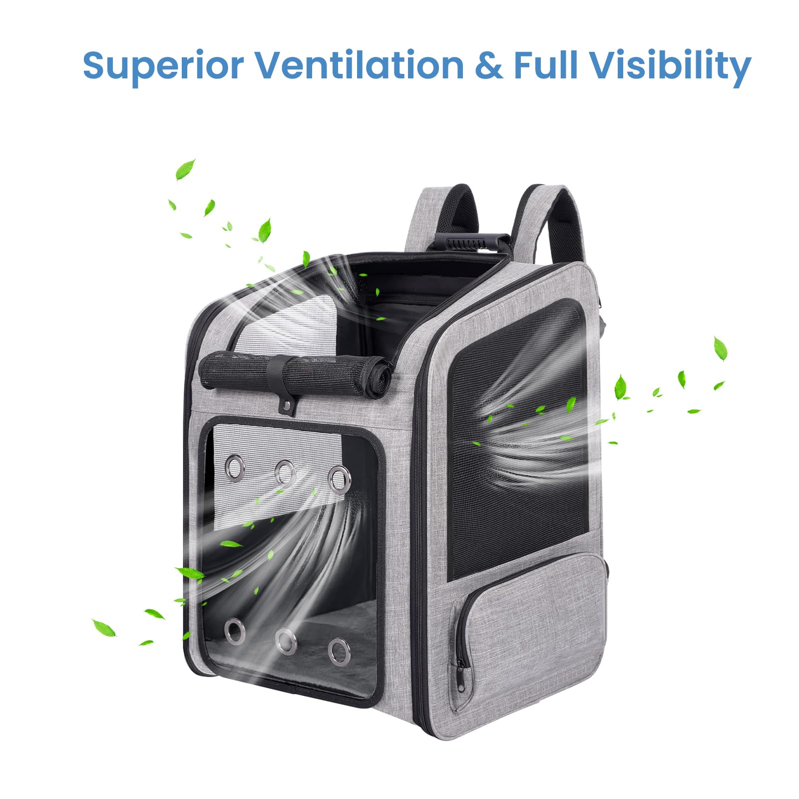 VERSMELO foldable waist-support pad improves weight distribution for longer hikes with pets.