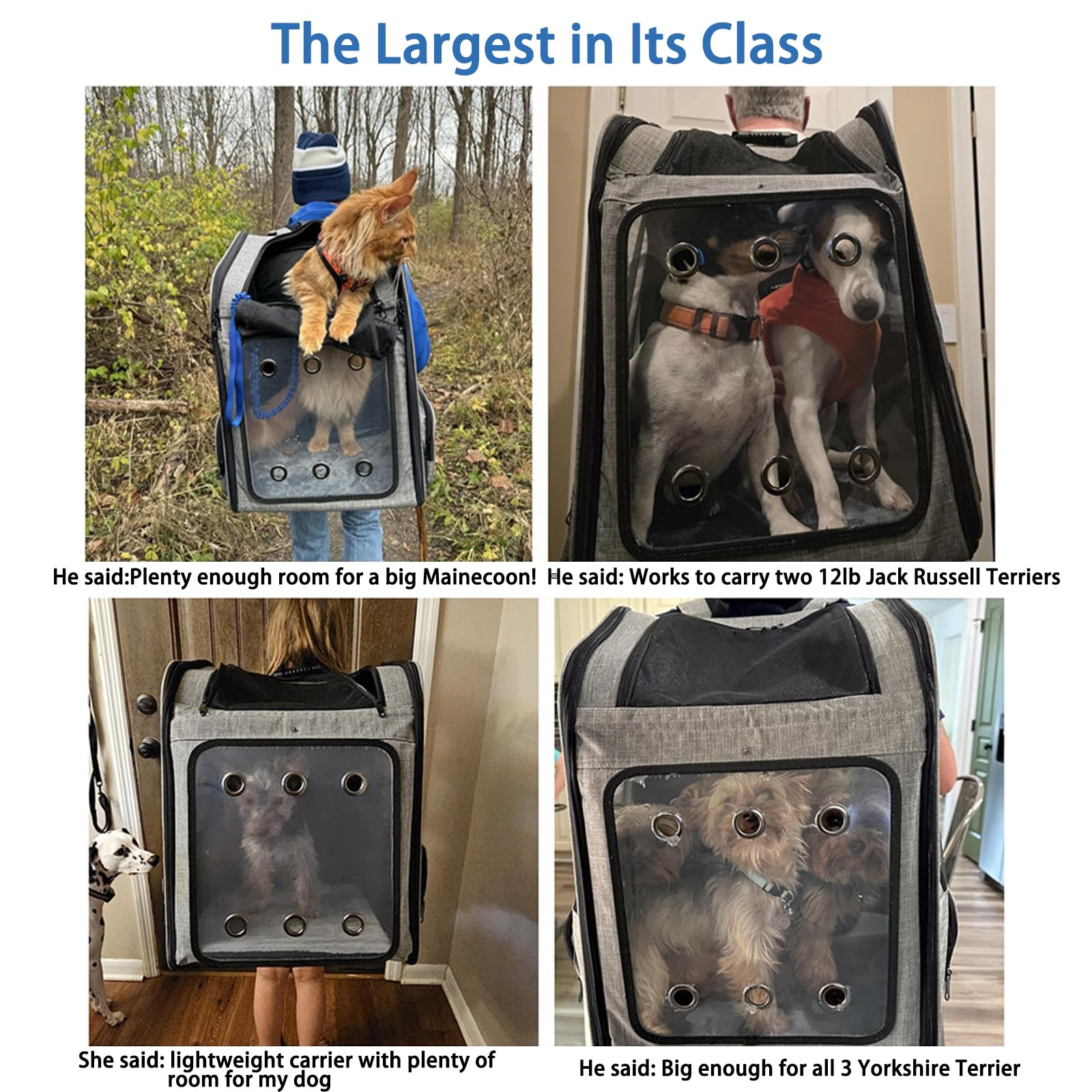 VERSMELO top view breathable mesh windows ensure pets stay calm with fresh air on adventures.