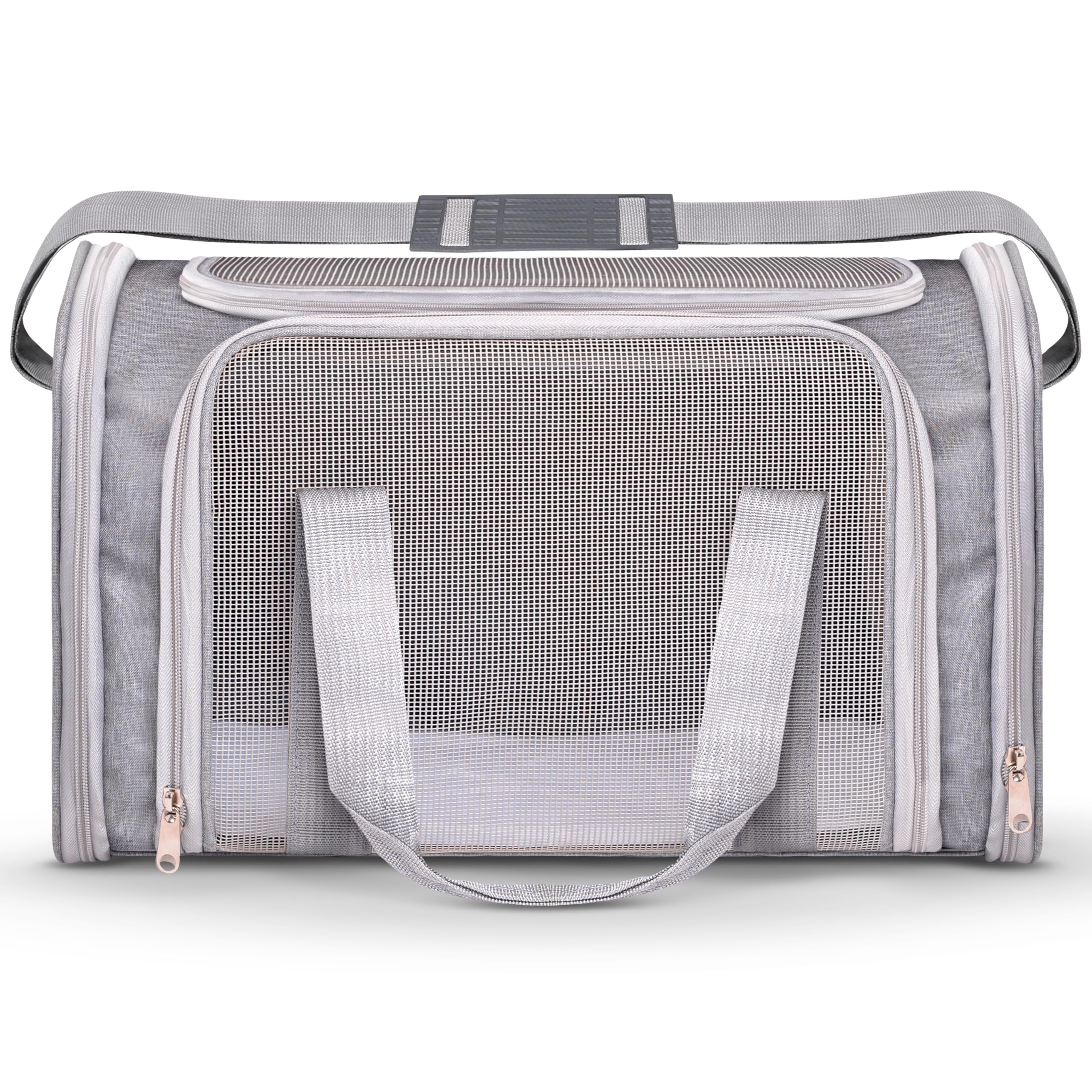 Vertical-Pro airline pet carrier with soft mat for comfortable travel
