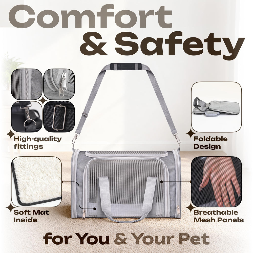 Vertical-Pro breathable mesh windows for ventilation and visibility