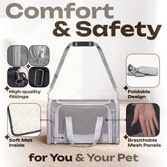 Vertical-Pro breathable mesh windows for ventilation and visibility