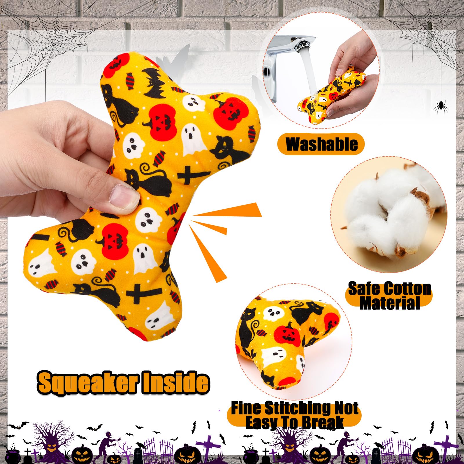 Vertintong plush bone toy highlights chew-friendly design and squeaks